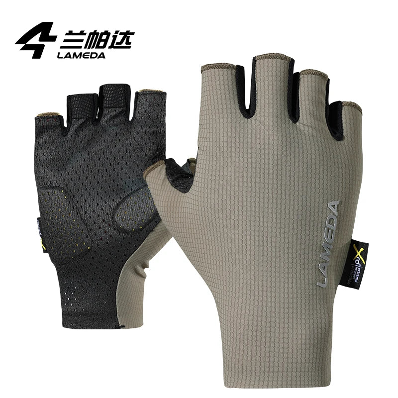 Stoßfeste Halbfinger-Fahrradhandschuhe – schweißhemmende, gepolsterte Fahrradausrüstung