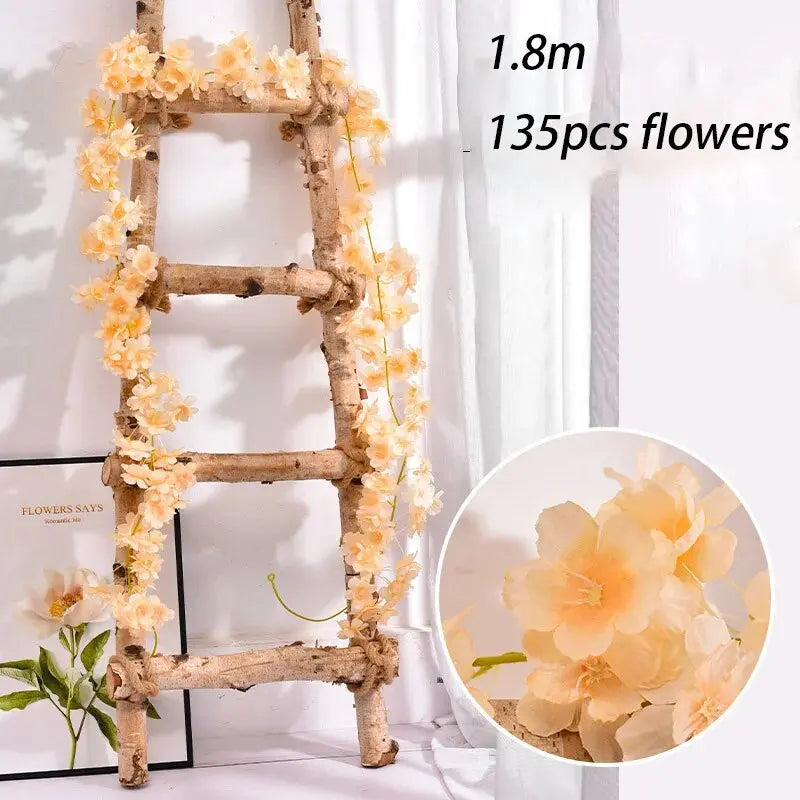 Silk Cherry Blossom Sakura Garland - Home & Party Decoration