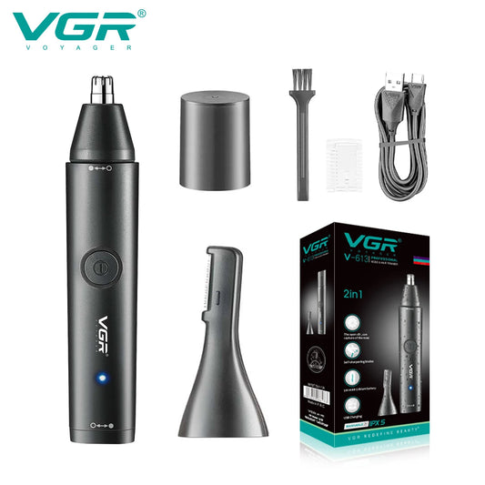 YD121 Rechargeable Electric Nose Hair Trimmer - Fully Automatic & Washable