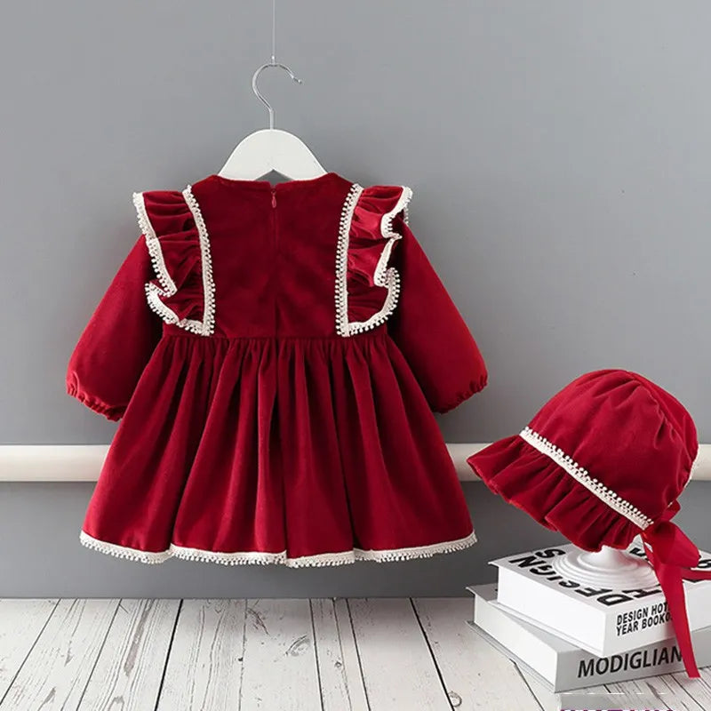 Ensemble de robe de princesse en dentelle pour bébés filles