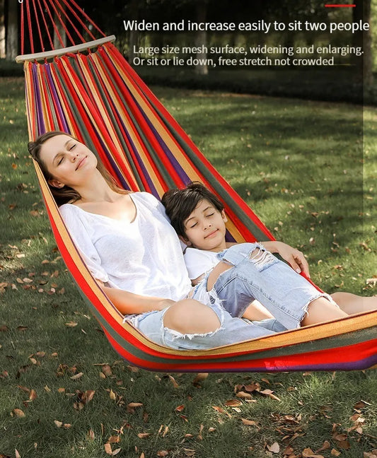 2 Person Double Thick Canvas Hammock Swing