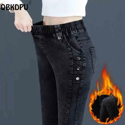 High-Waist Vintage Skinny Jeans Set