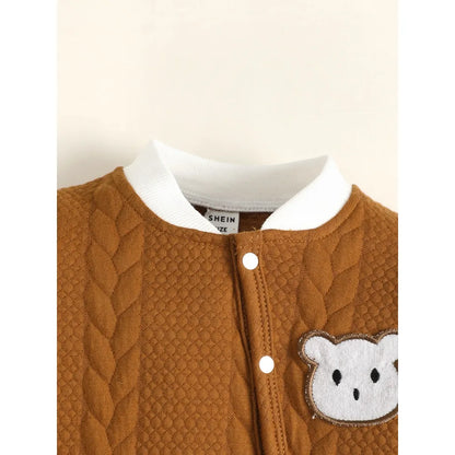 Bear Knit Romper for Baby Boy