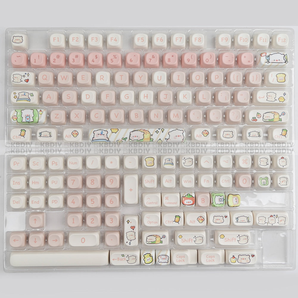 Cute Pig Theme PBT Keycaps 🐷 MX Switch