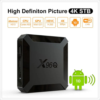 Boîtier TV X96Q - Android 10.0, Allwinner H313, 4K