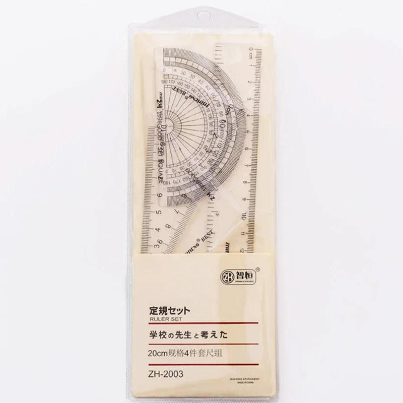 1 Pc Transparent Plastic Ruler