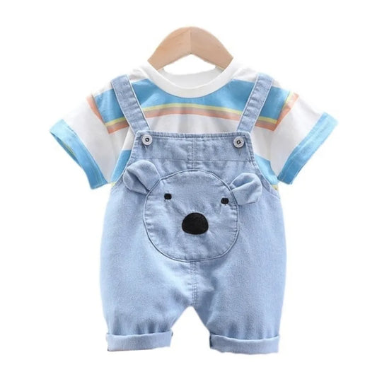 2-Piece Baby Bodysuit & Hat Set 0-12M