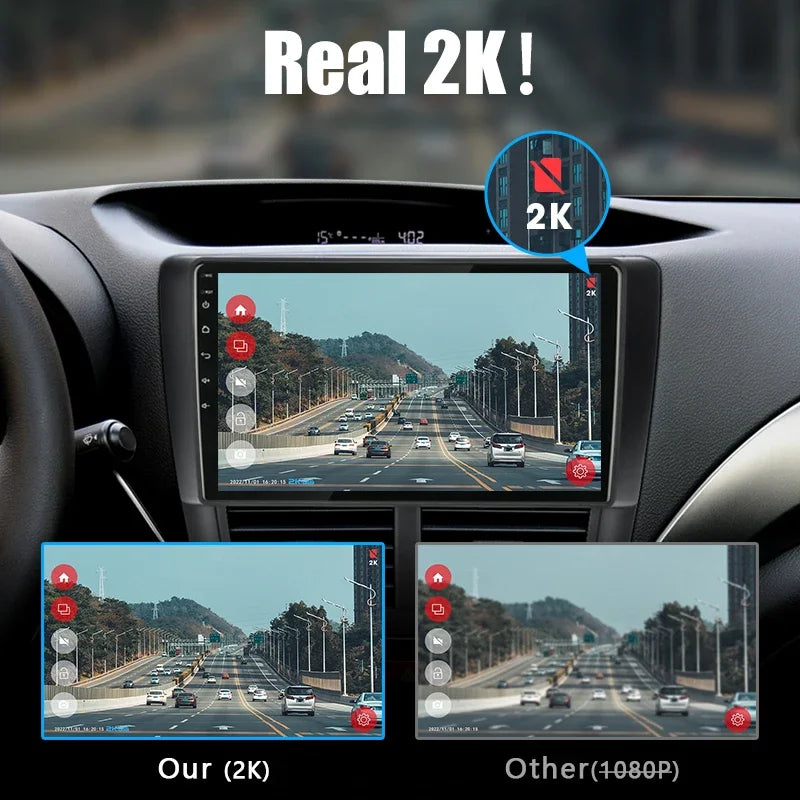 Universal 2K Full HD ADAS Dash Cam - Night Vision