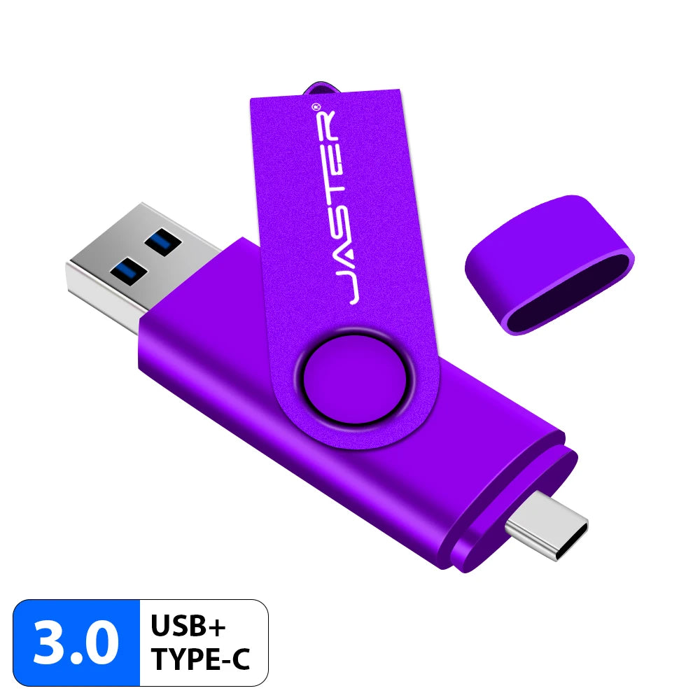 Multifunctional OTG Type-C USB Flash Drive - 32GB to 128GB