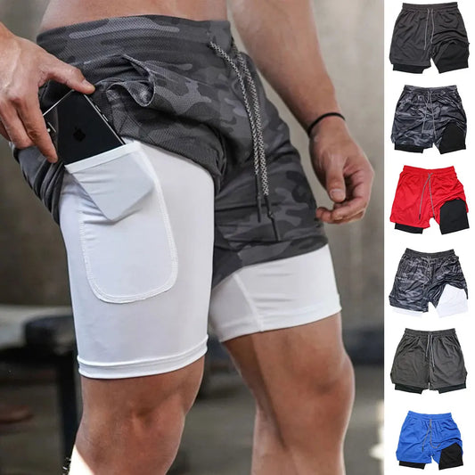 2-in-1-Sportshorts für Herren