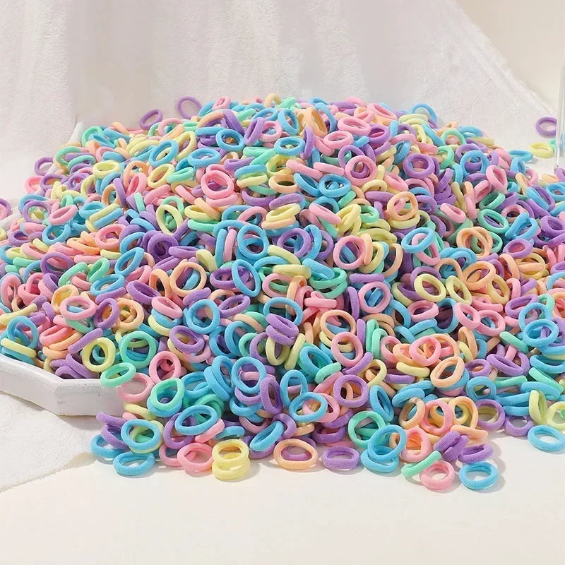 20/50 Stück elastische Haarbänder für Kinder – buntes Haargummi. 
