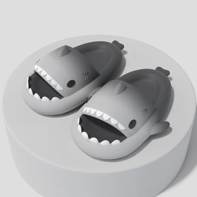 Shark-Hausschuhe, rutschfeste, einfarbige EVA-Schuhe