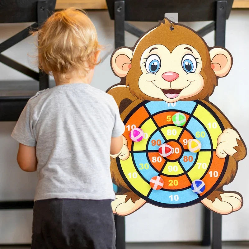 Educational Dart Board Game - Sticky Ball Indoor Toy