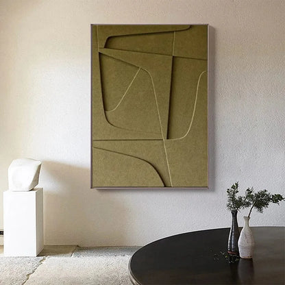 Geometric 3D Effect Canvas Wall Art