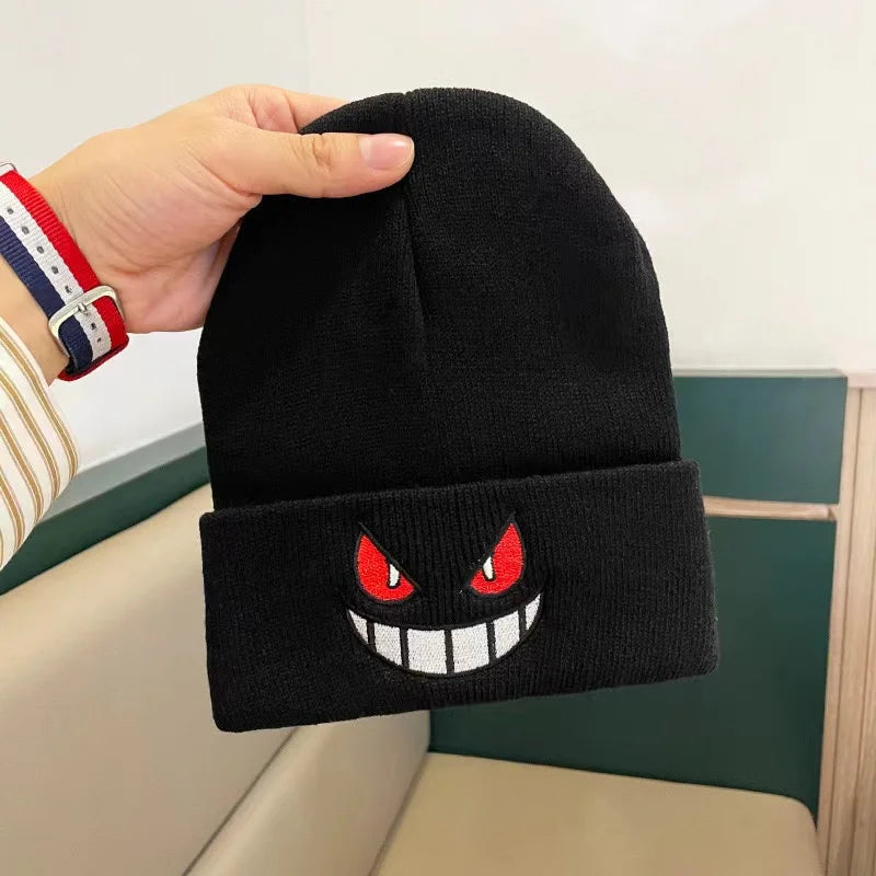 Unisex Knitted Gengar Hat – Warm Winter Style