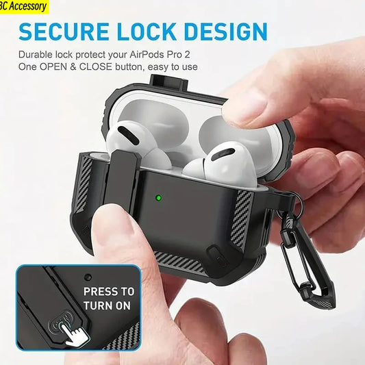 Étui de sécurité pour AirPods avec verrouillage de camouflage