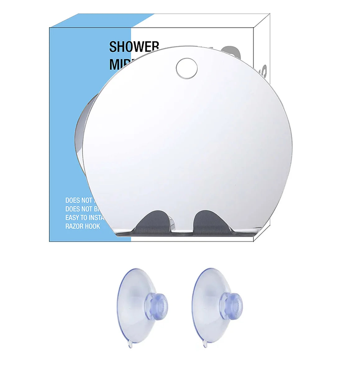 Fogless Shower Mirror & Grooming Essentials Set