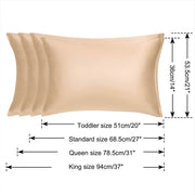 Silk Pillowcase: Silky Satin Hair Beauty Comfort - Standard/Queen Size