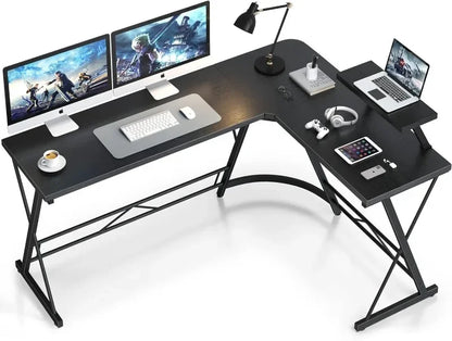 L-Shape Home Office Desk with Storage