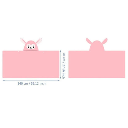 Serviette de bain pour bébé animal de dessin animé - Absorbante et douce