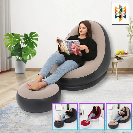 Canapé paresseux gonflable pliable, confort Portable pour les espaces de vie