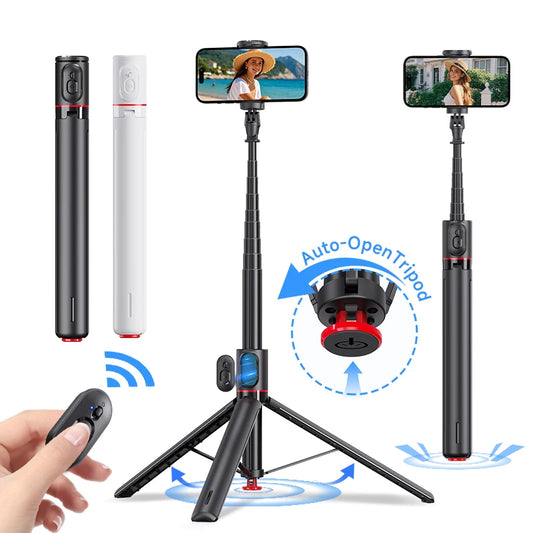 Bluetooth Auto Pop-Up Foldable Selfie Stick Tripod