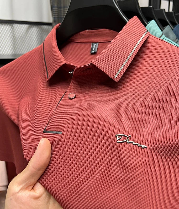 Poloshirt mit Revers für Herren mit Advanced Diamond Print