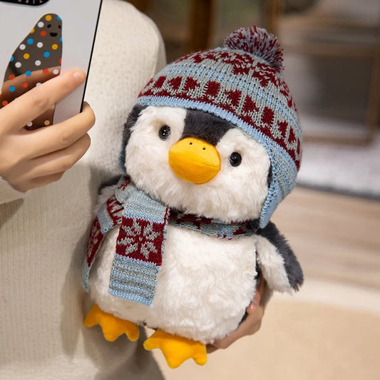 Jouets en peluche doux de canard de panda de pingouin