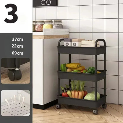 Multi-Layer Kitchen Floor Bedroom Trolley Rack