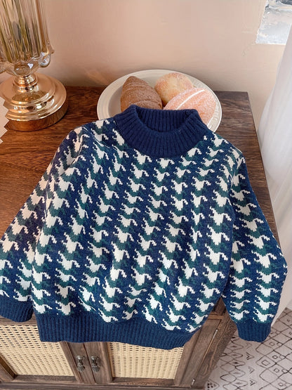 Unisex-Winterstrick-Rollkragenpullover