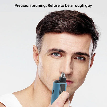 Wiederaufladbarer tragbarer Nasen- und Bartschneider für Männer – schmerzfreie Pflege
