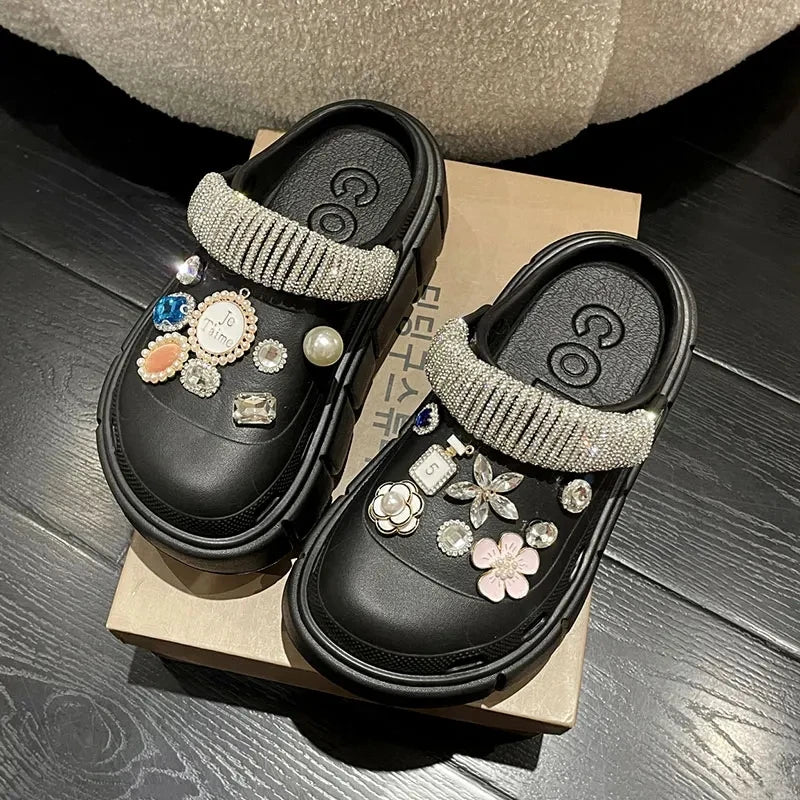 Summer tooling platform sandals cave slippers