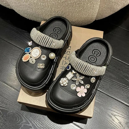 Summer tooling platform sandals cave slippers