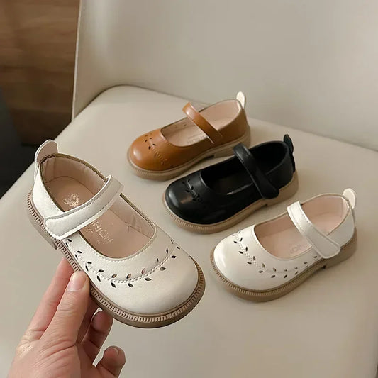 Atmungsaktive Schuhe aus PU-Leder für Babys und Mädchen