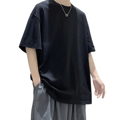 Men's Oversized Short Seleve Y2K Casual Cotton Tees