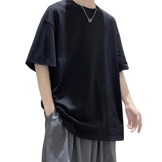 Men's Oversized Short Seleve Y2K Casual Cotton Tees