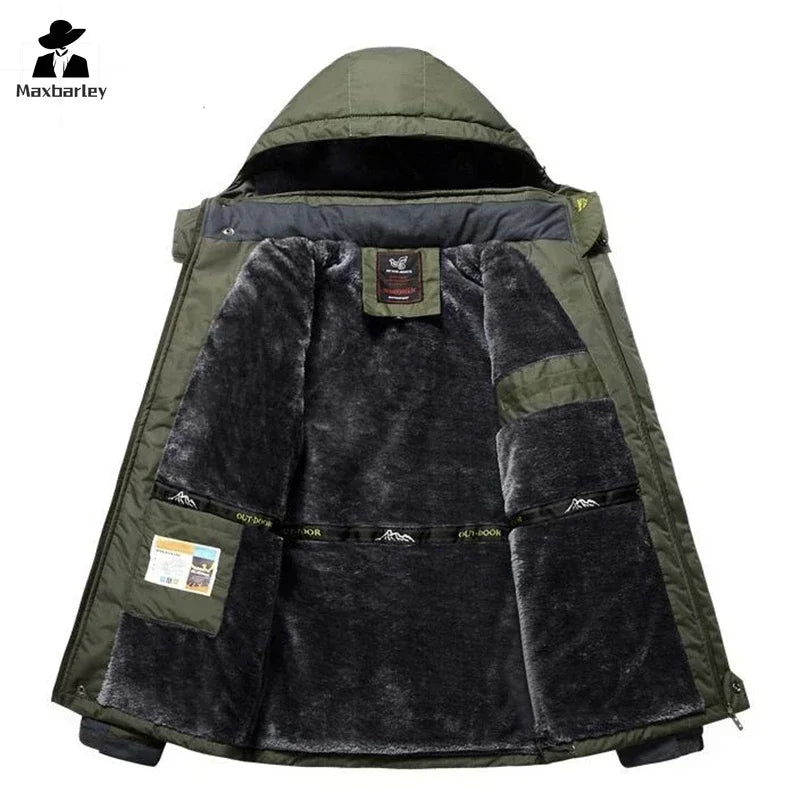 Parka à capuche épaisse et imperméable pour homme – Veste militaire polaire grande taille 9XL