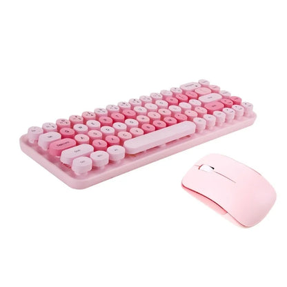 Mofii Pink Wireless Keyboard & Mouse Set