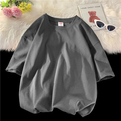 Men's Oversized Short Seleve Y2K Casual Cotton Tees
