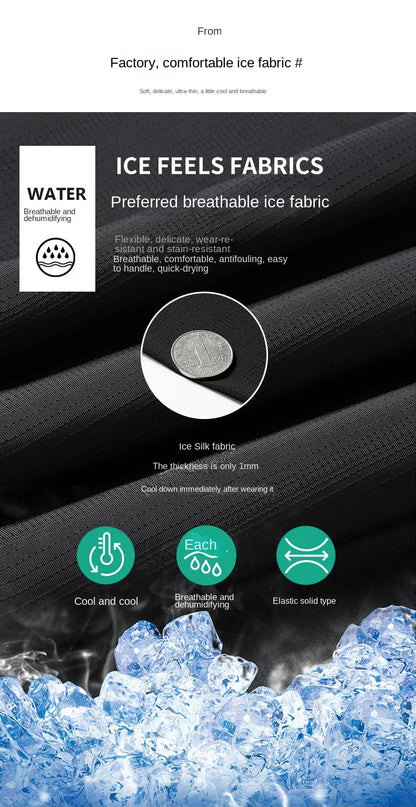 Men's Short Seleve Quick Dry Ice Silk Sport Running T-Shirts