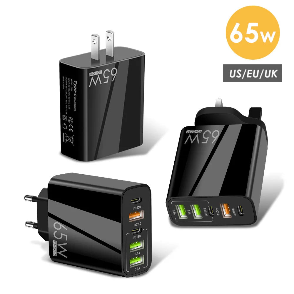 6-Port 65W Fast Charger for iPhone 14