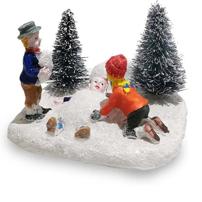 Christmas Village Set Accessories - Kids Figurines & Collectible Scene