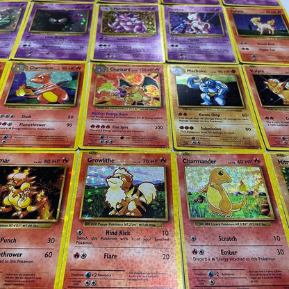 Cartes Pokémon Foil 1ère édition 1996 - Charizard - Blast Oise - Mewtwo