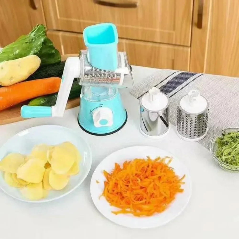 Efficient Manual Rotary Vegetable Slicer