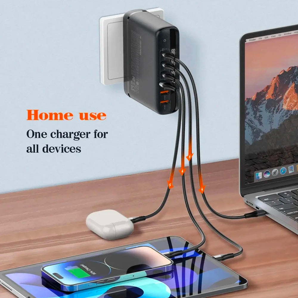 6-Port USB  Fast Charge for All Your Devices