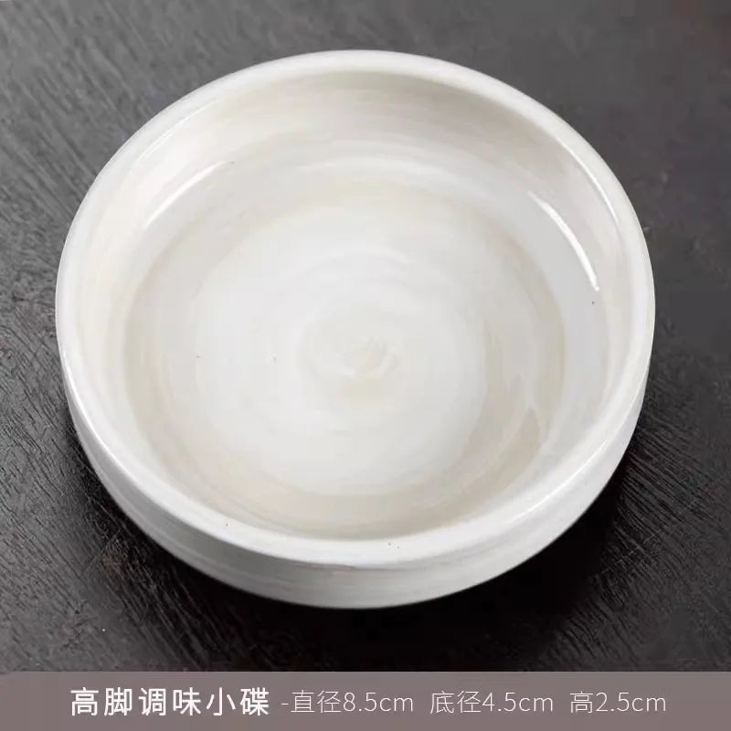 Service de table rond 12 pièces en grès