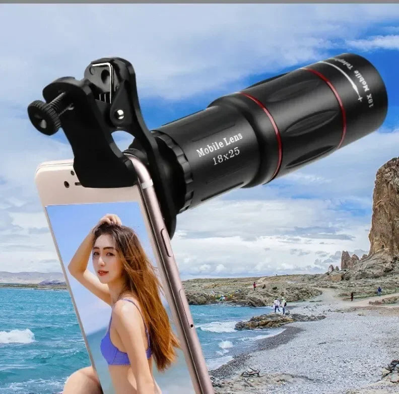 Single Barrel Telephoto Lens External Camera for Mobile Phones - Telescopes & Concert Shooting