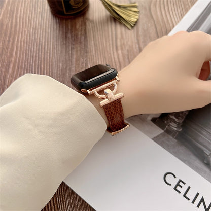 Luxury Slim Leather Apple Watch Band
