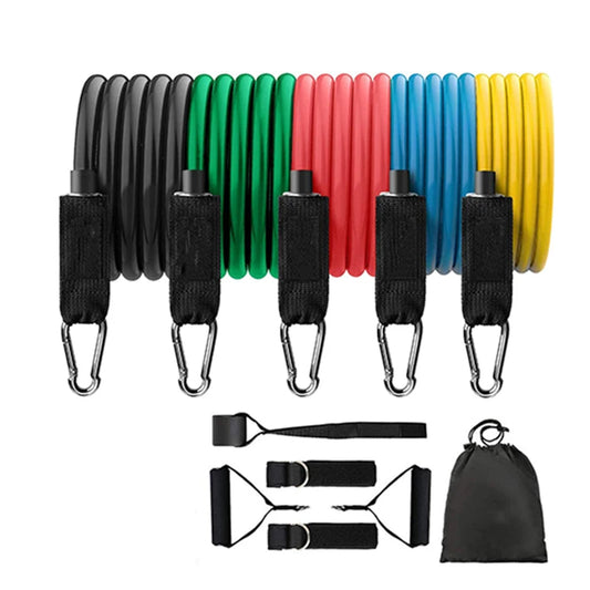 11-Piece Latex Resistance Bands Set for Pilates