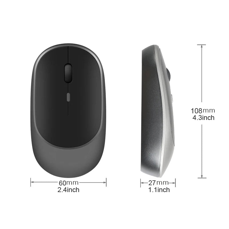 Souris sans fil double mode rechargeable pour divers appareils